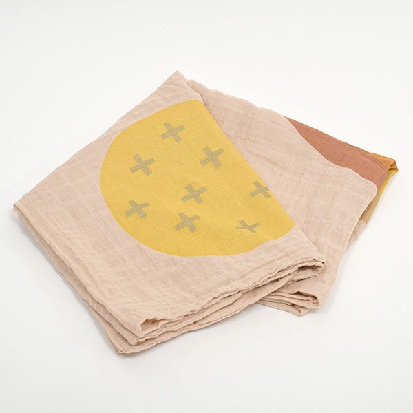 オーガニックコットン モスリンスワドルScarf Rainbow