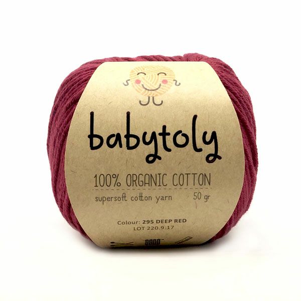 オーガニックコットン Supersoft Cotton yarn 50g DeepRed
