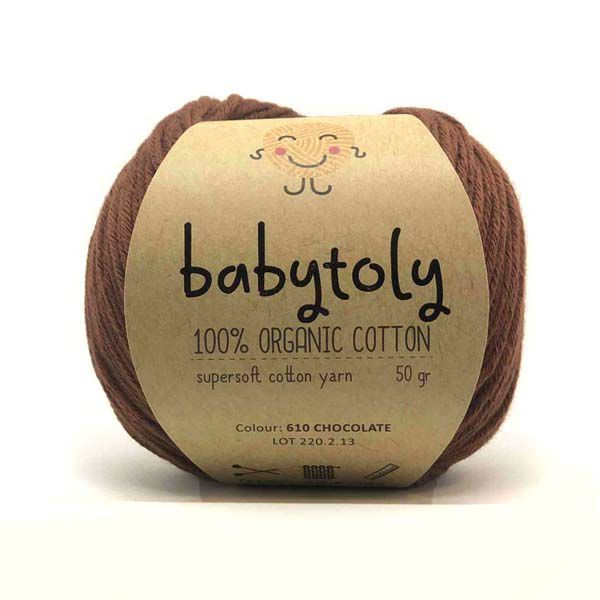 オーガニックコットン Supersoft Cotton yarn 50g Chocolate