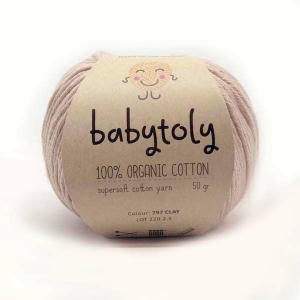 オーガニックコットン Supersoft Cotton yarn 50g Clay