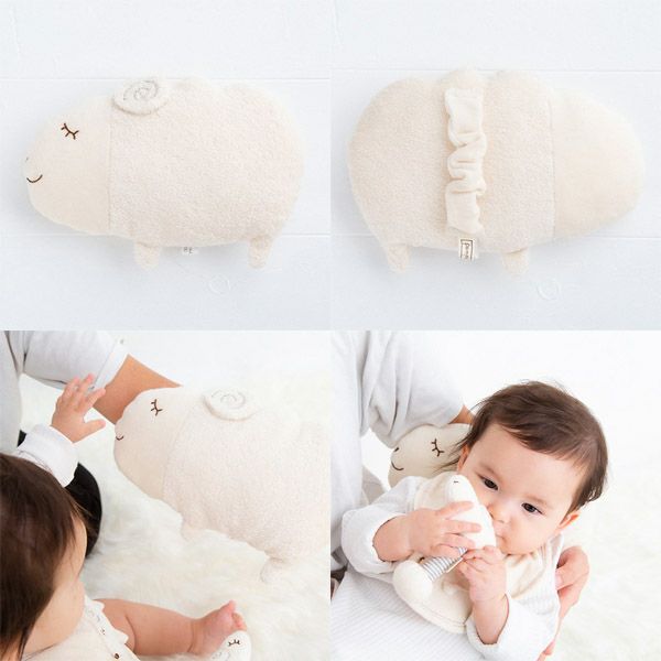 オーガニックコットン ひつじ だっこ枕