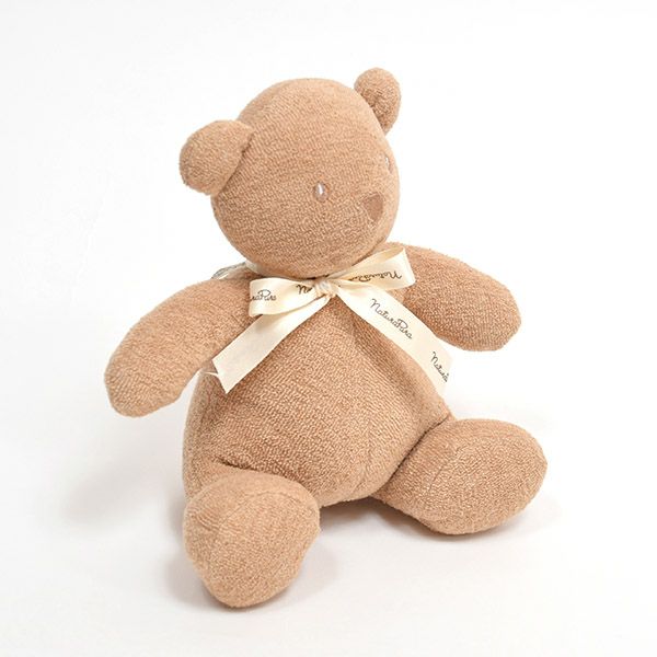 オーガニックコットン ぬいぐるみ くま 茶