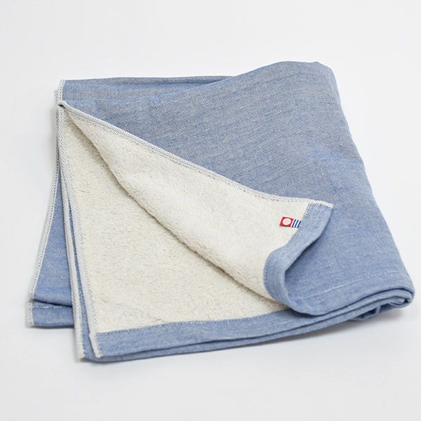 オーガニックコットン トラッド シャンブレーバスタオル