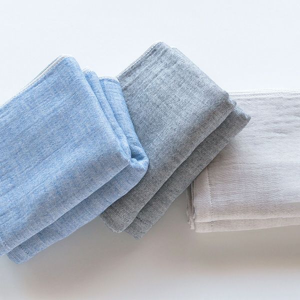 オーガニックコットン トラッド シャンブレーフェイスタオル