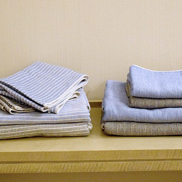 オーガニックコットン トラッド ストライプバスタオル