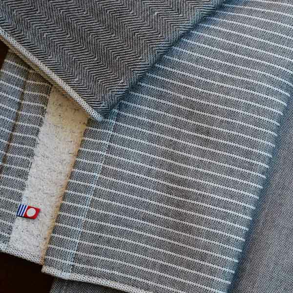 オーガニックコットン トラッド ストライプバスタオル