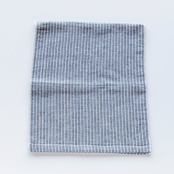 オーガニックコットン トラッド ストライプフェイスタオル