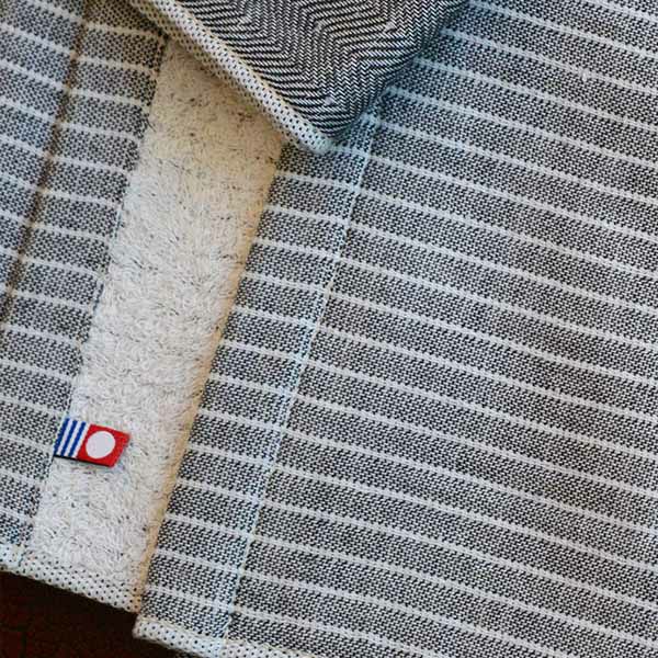 オーガニックコットン トラッド ストライプフェイスタオル