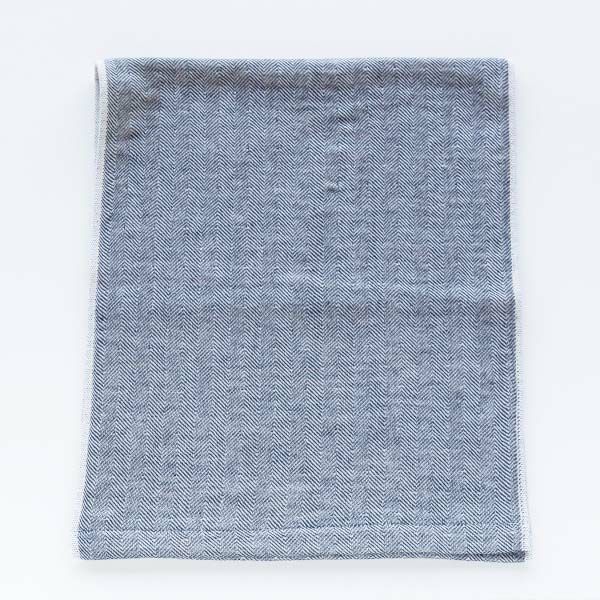 オーガニックコットン トラッド ヘリンボーンフェイスタオル