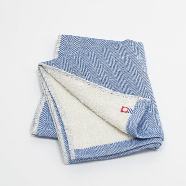 オーガニックコットン トラッド ヘリンボーンフェイスタオル