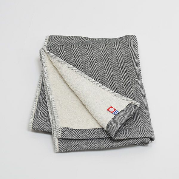 オーガニックコットン トラッド ヘリンボーンフェイスタオル