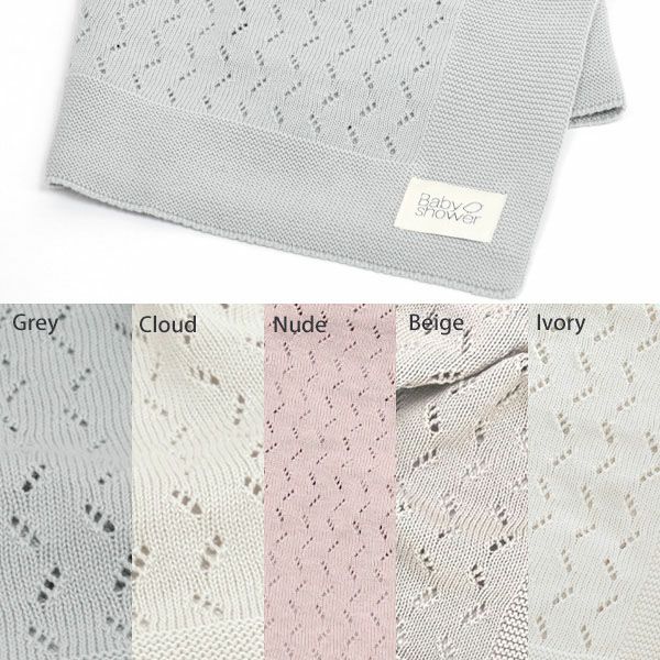 オーガニックコットン ニットブランケット