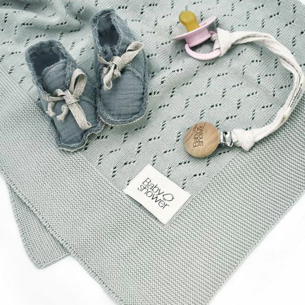 オーガニックコットン ニットブランケット