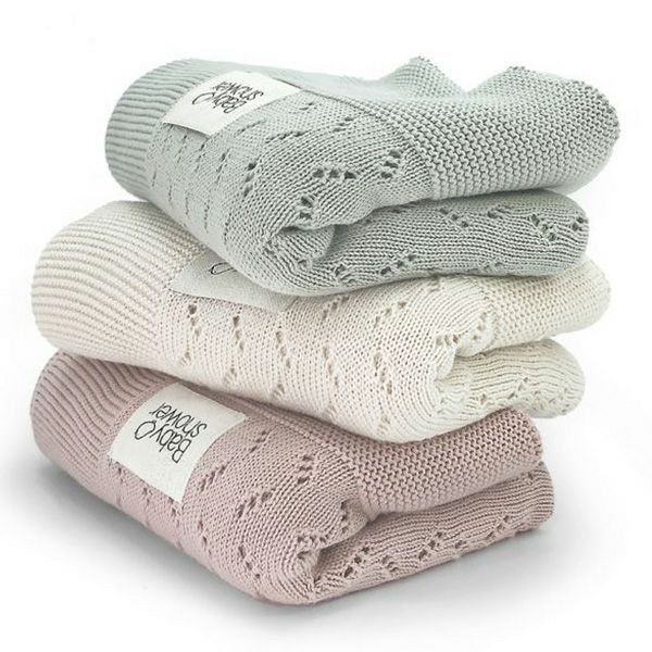 オーガニックコットン ニットブランケット