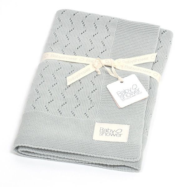 オーガニックコットン ニットブランケット