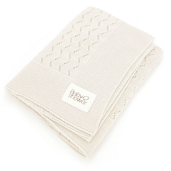 オーガニックコットン ニットブランケット