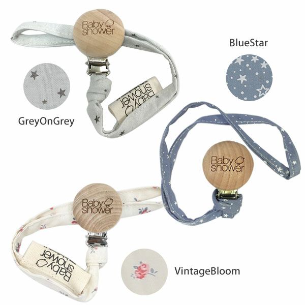 【SALE／30%OFF】 オーガニックコットン おしゃぶりホルダー Print