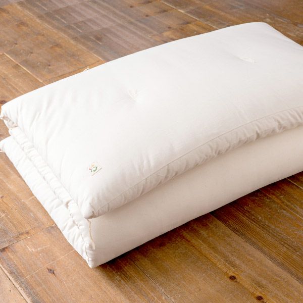 オーガニックコットン 大人用敷ふとん シングル（100×210）薄タイプ