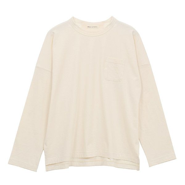 オーガニックコットン ドロップショルダープルオーバー（長袖）