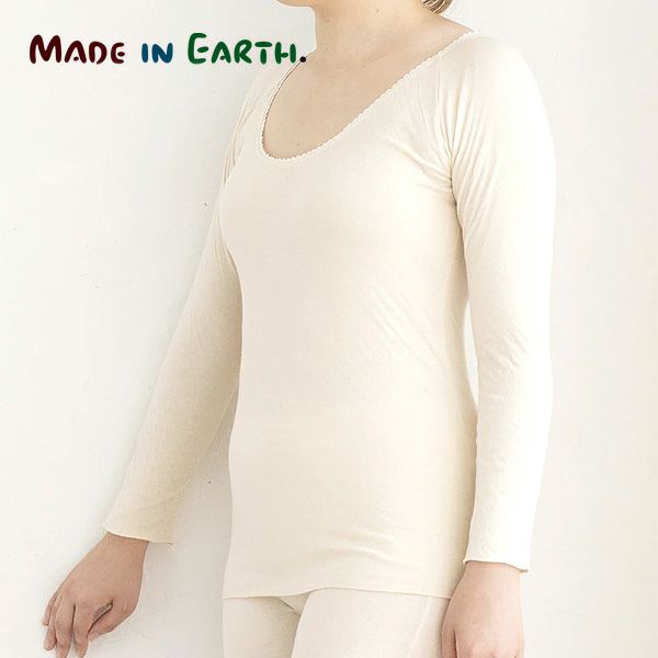 オーガニックコットン ソフト接結ロングスリーブ