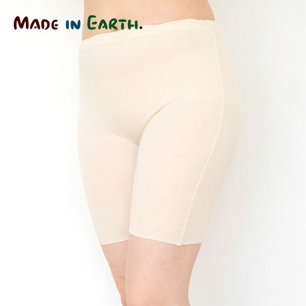 オーガニックコットン ソフト接結五分丈フィットショーツ
