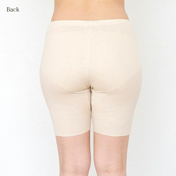 オーガニックコットン ソフト接結五分丈フィットショーツ