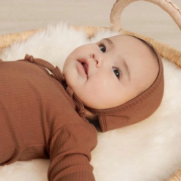 オーガニックコットン ベビーリブTシャツ（長袖）