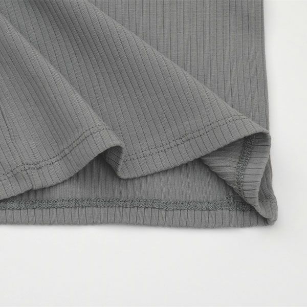 オーガニックコットン ベビーリブTシャツ（長袖）