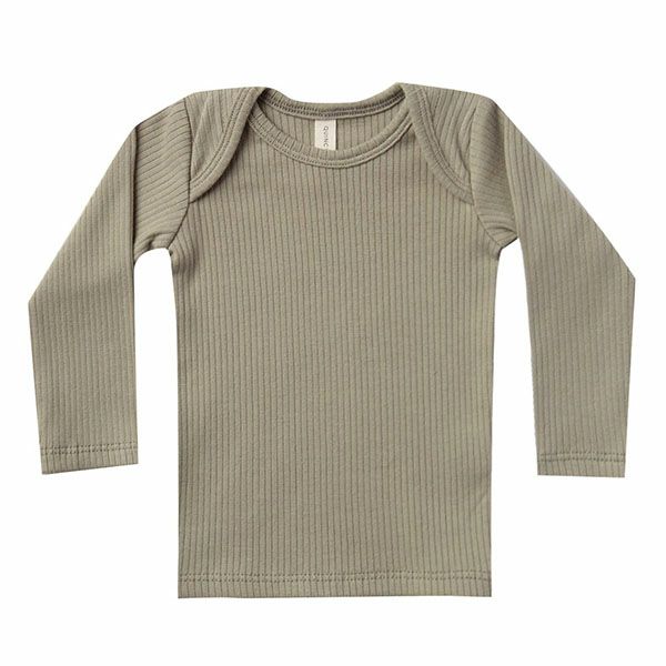 オーガニックコットン ベビーリブTシャツ（長袖）