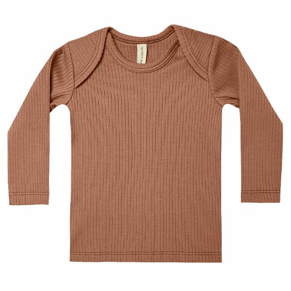 オーガニックコットン ベビーリブTシャツ（長袖）