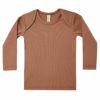 オーガニックコットン ベビーリブTシャツ（長袖）