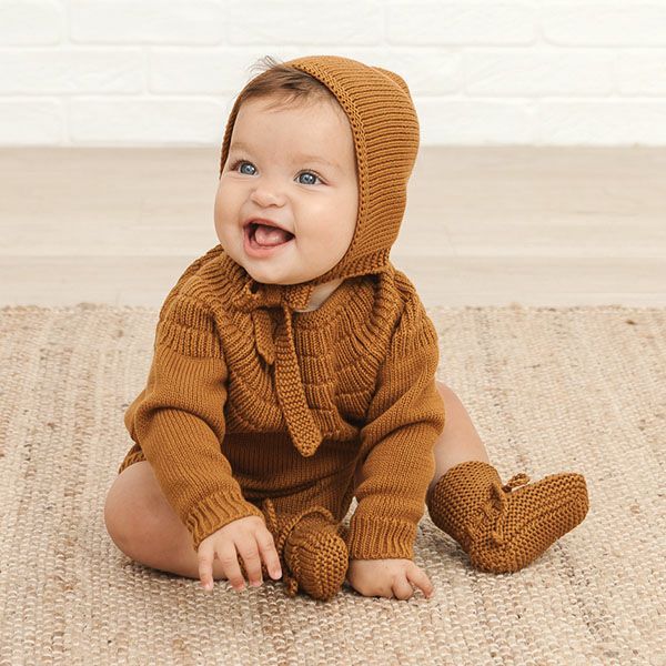 【SALE／20%OFF】オーガニックコットン ベビーニットブーティ