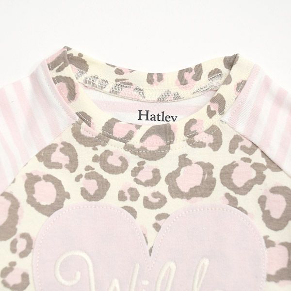 【SALE／20%OFF】 オーガニックコットン キッズラグランパジャマ（長袖）Painted Leopard