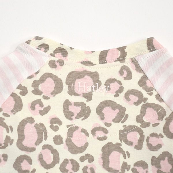 【SALE／20%OFF】 オーガニックコットン キッズラグランパジャマ（長袖）Painted Leopard