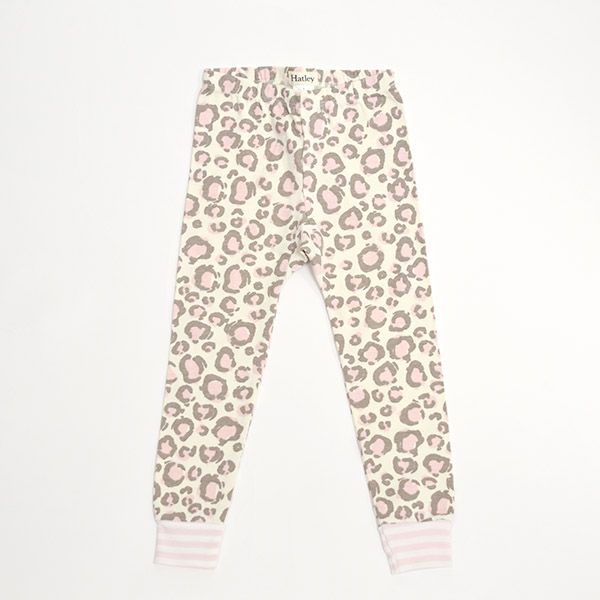 【SALE／20%OFF】 オーガニックコットン キッズラグランパジャマ（長袖）Painted Leopard