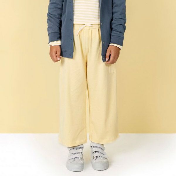 【SALE／20%OFF】 オーガニックコットン キッズ ワイドレッグトラウザーズ