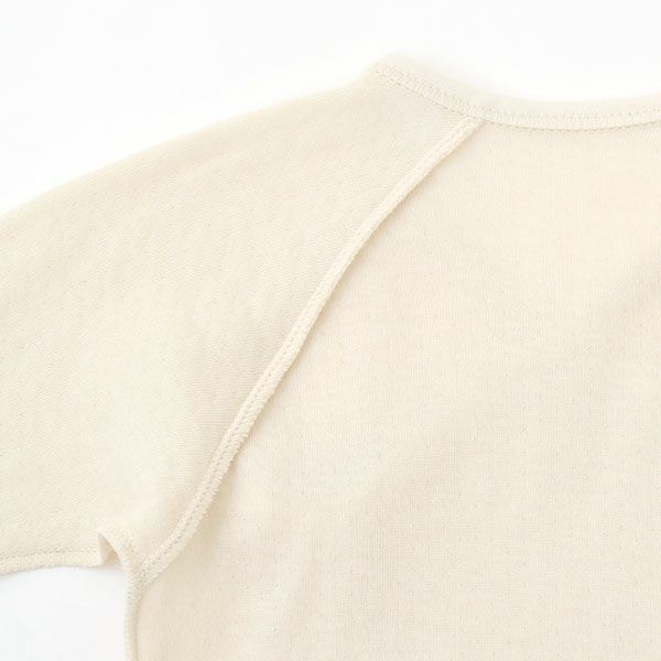 オーガニックコットン とろけるような接結フライス短肌着 50-60