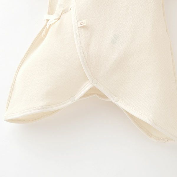 オーガニックコットン とろけるような接結フライスコンビ肌着 50-60