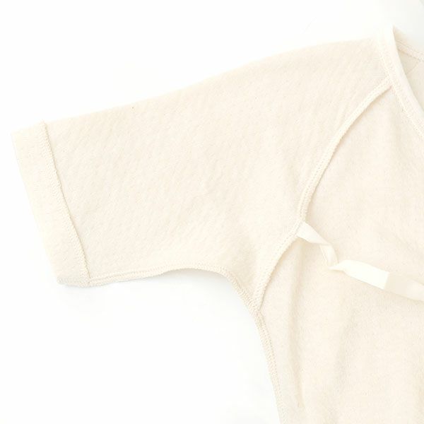 オーガニックコットン とろけるような接結フライスコンビ肌着 50-60