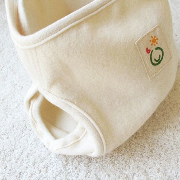 オーガニックコットン おむつカバー 内ベルト式 きなり 80