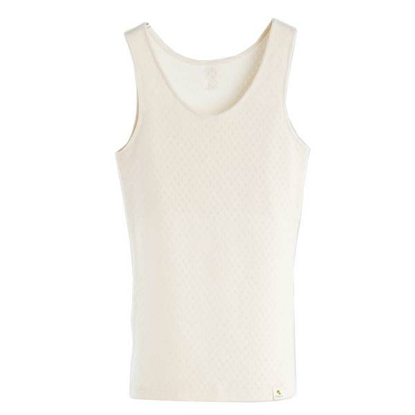 オーガニックコットン タンクトップ（パッドポケット付き）アイレットBWタイプ N