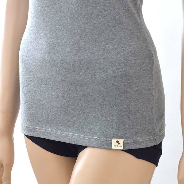 オーガニックコットン タンクトップ（パッドポケット付き）フライスBWタイプ MG