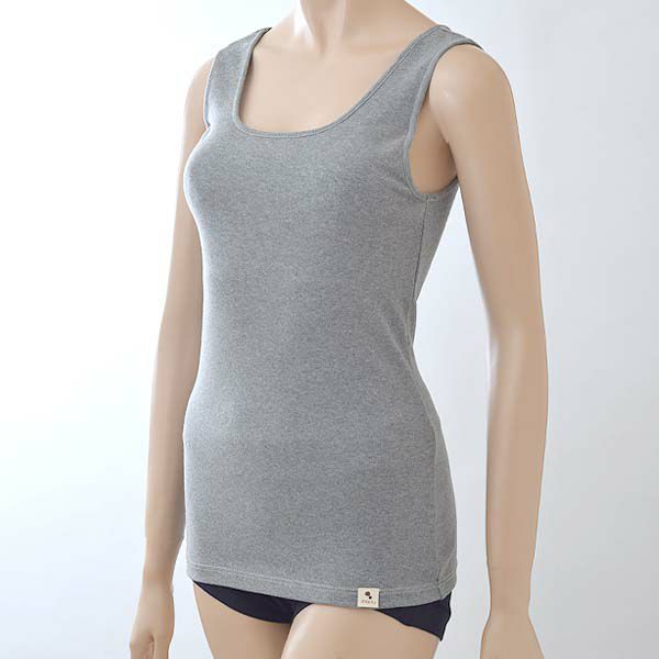 オーガニックコットン タンクトップ（パッドポケット付き）フライスSP
