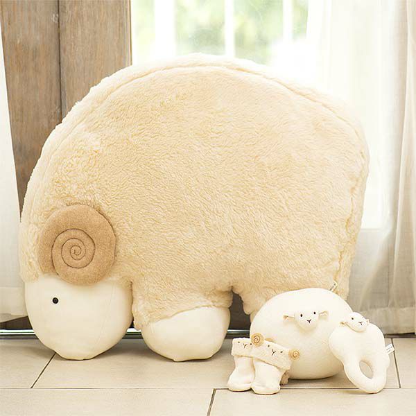 オーガニックコットン ひつじガラガラ