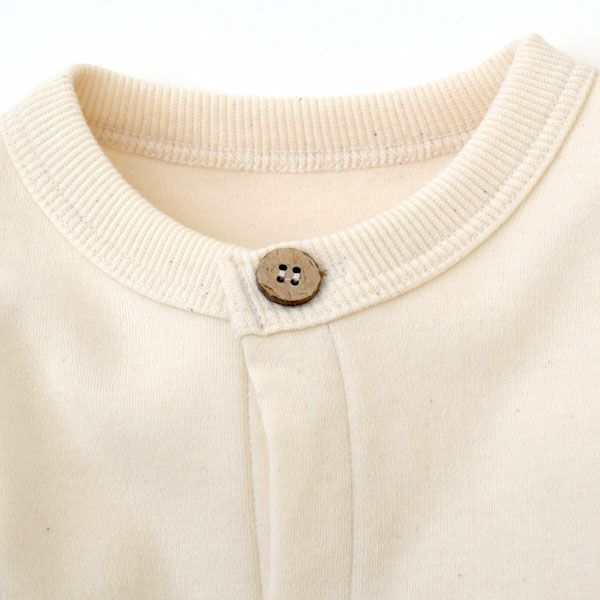 オーガニックコットン キッズ前開きホームウェア(長袖)