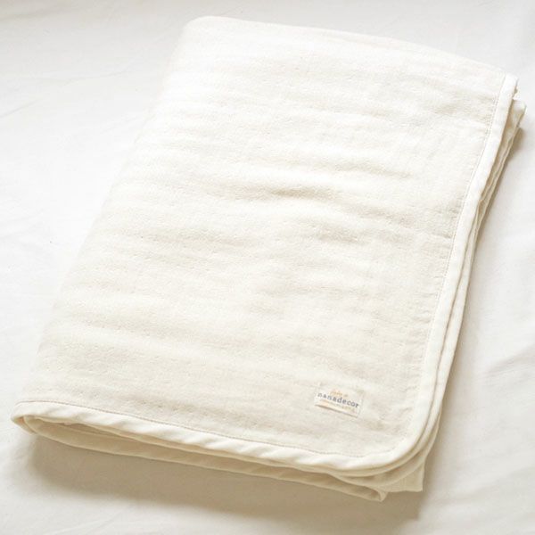 オーガニックコットン 3重ガーゼケット ナチュラル 140×200