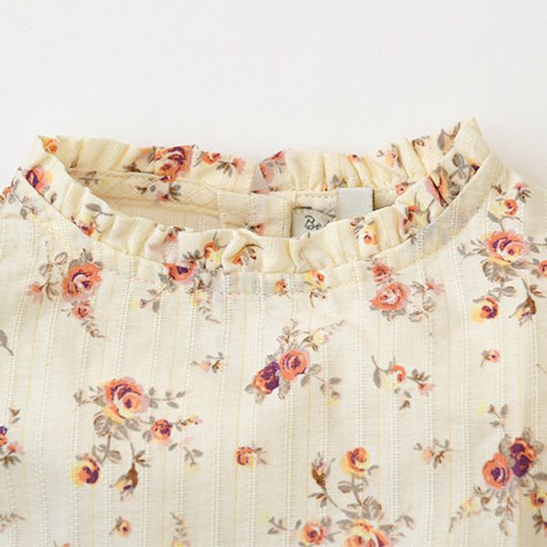 オーガニックコットン ベビーパフスリーブブラウス＆ブルマ Laura