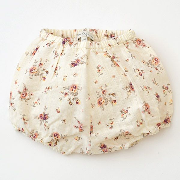 オーガニックコットン ベビーパフスリーブブラウス＆ブルマ Laura