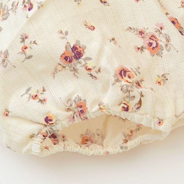 オーガニックコットン ベビーパフスリーブブラウス＆ブルマ Laura