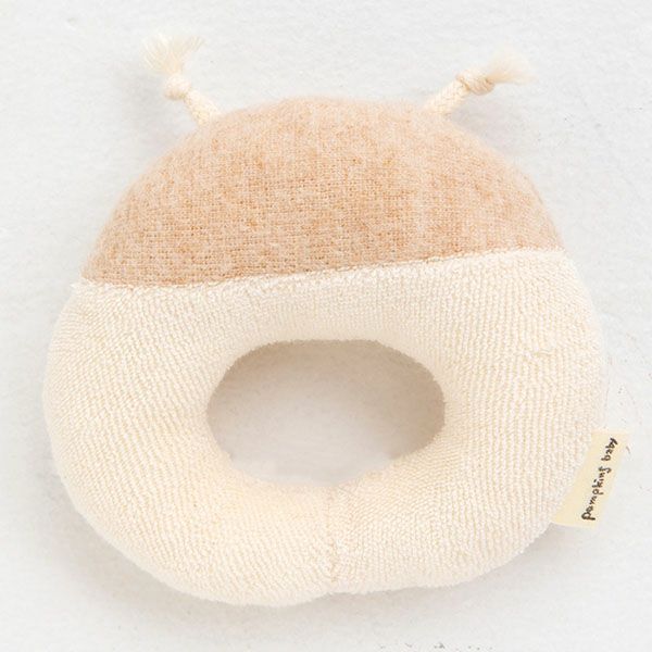 オーガニックコットン てんとうむしガラガラ petit sac付